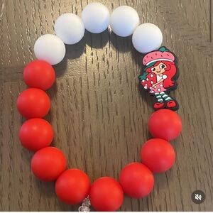 Strawberry shortcake bracelet handmade